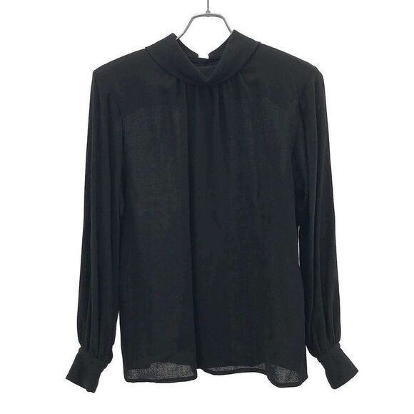 Saint Laurent Tops - YVES Saint Laurent Yves Saint Laurent Wool Gather Top With Shoulder Pads Black M